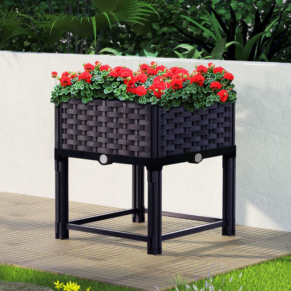 Square Raised Garden Bed Planter Box, 40 x 40 x 23 cm