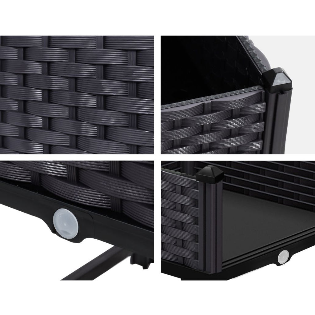 Square Raised Garden Bed Planter Box, 40 x 40 x 23 cm