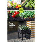 Square Raised Garden Bed Planter Box, 40 x 40 x 23 cm