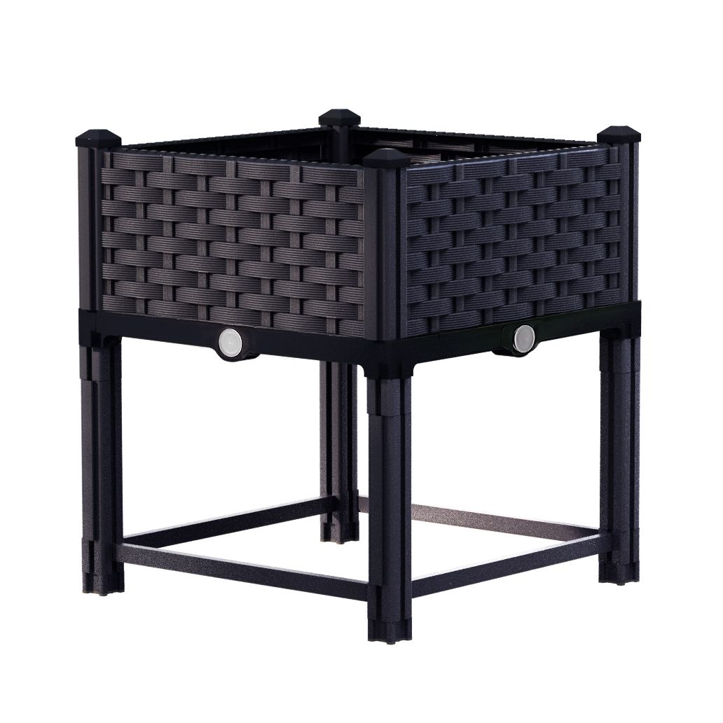 Square Raised Garden Bed Planter Box, 40 x 40 x 23 cm