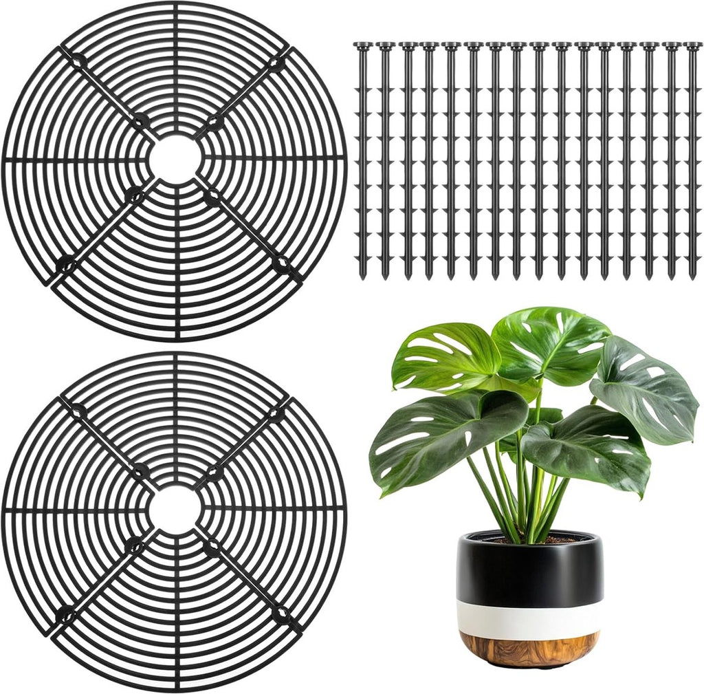 Pet-Proof Plant Pot Grid Covers, 30 cm – Set of 2 (Alt.)