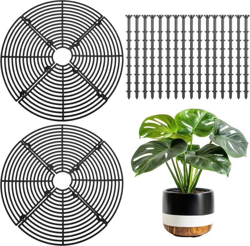 Pet-Proof Plant Pot Grid Covers, 30 cm – Set of 2 (Alt.)