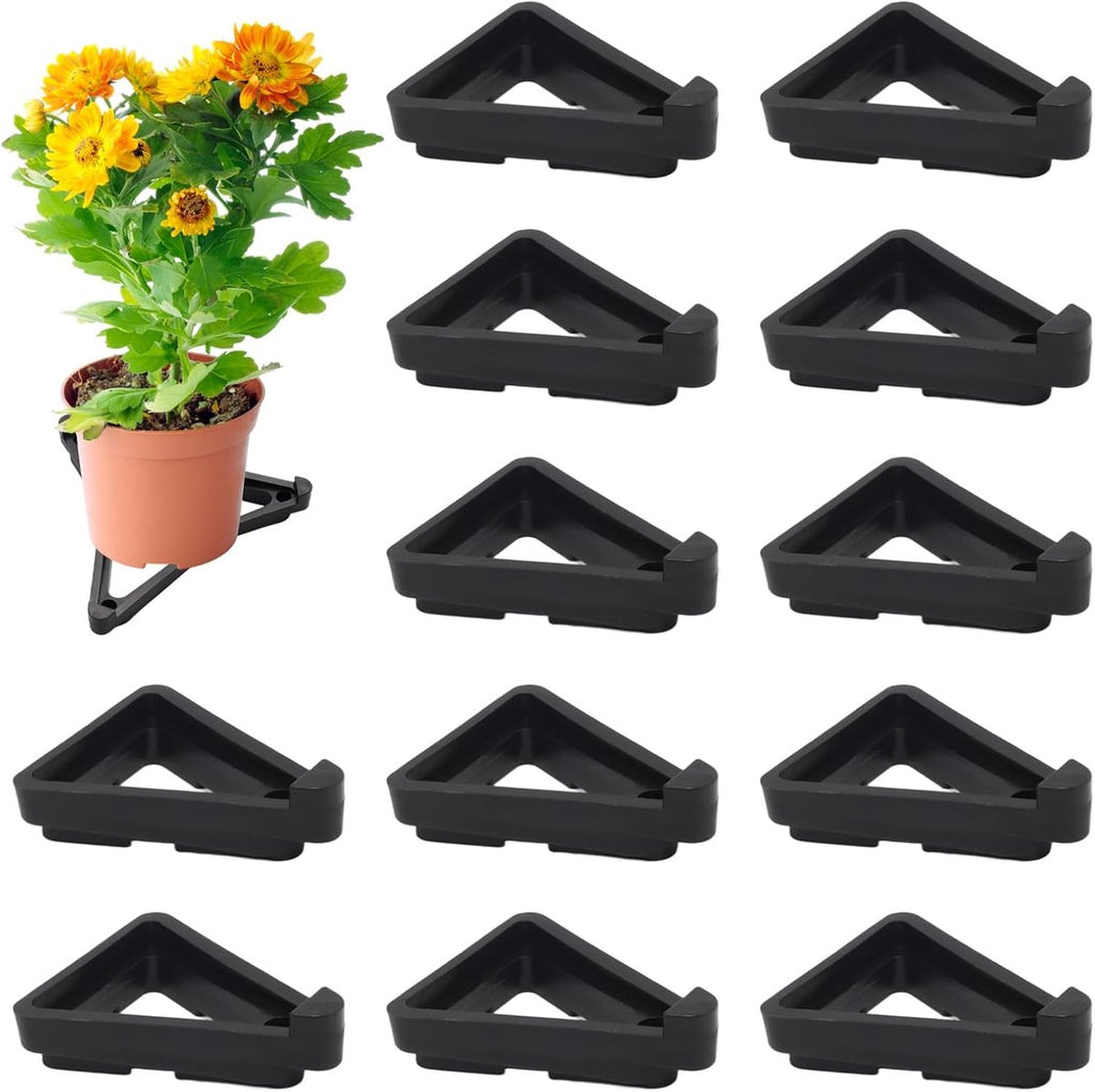 Triangular Pot Feet, Non-Slip Plant Risers – Pack of 12