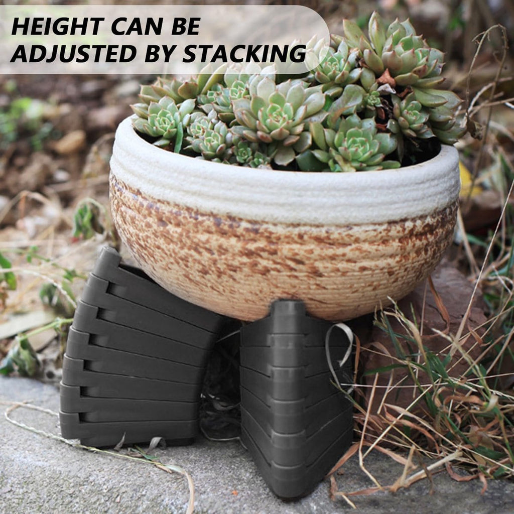 Triangular Pot Feet, Non-Slip Plant Risers – Pack of 12