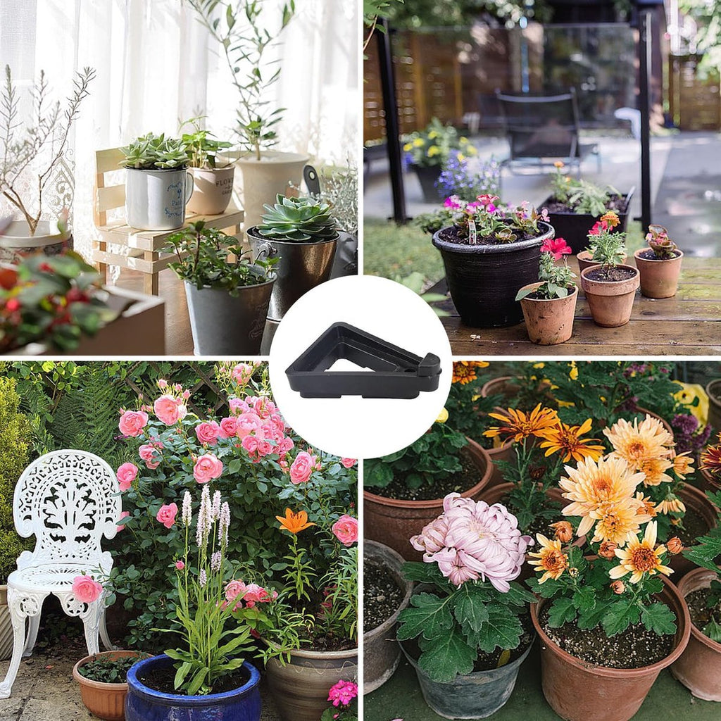 Triangular Pot Feet, Non-Slip Plant Risers – Pack of 12