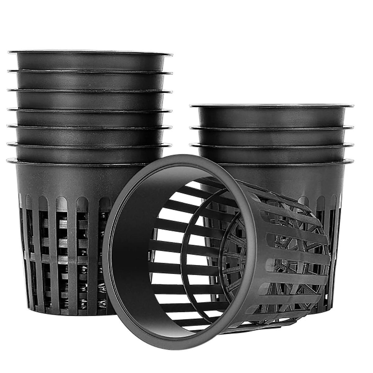 Hydroponic Net Pots, 10 cm Slotted Mesh Cups – Pack of 15 (Value)