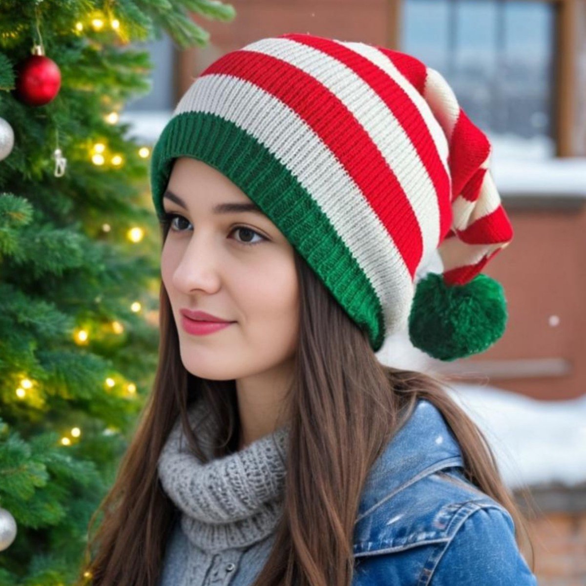 Assorted Santa Hats, 3 Styles, One Size – Pack of 6