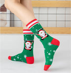 Christmas Cotton House Socks Gift Set, Santa & Snowman – 4 Pairs