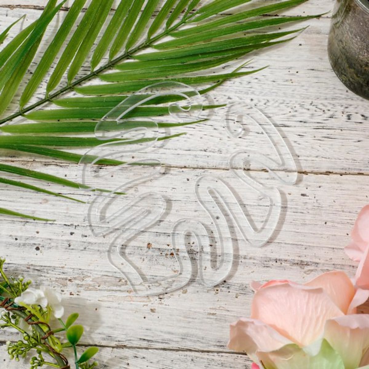 Acrylic Monstera Leaf Supports, 14 x 13 cm – Pack of 20