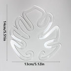 Acrylic Monstera Leaf Supports, 14 x 13 cm – Pack of 20