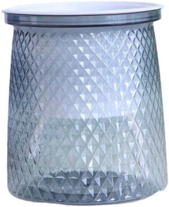 Self-Watering Wick Pot with Water Level Window, 10 x 12 cm – Grey (Saver)