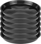 Round Plastic Plant Saucers, 30 cm – Pack of 6, Black