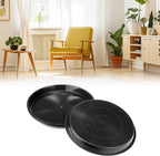 Round Plastic Plant Saucers, 30 cm – Pack of 6, Black