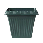 Square Root-Control Plastic Planter, 20 cm Ceramic Look – Green