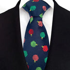 Blue Snowflake Christmas Necktie, Adjustable