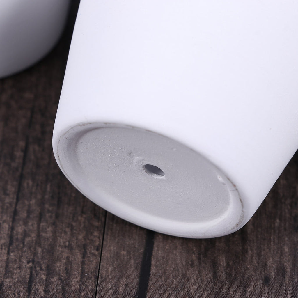 Small Terracotta Pots with Drainage Hole, 10 cm – Pack of 5, White