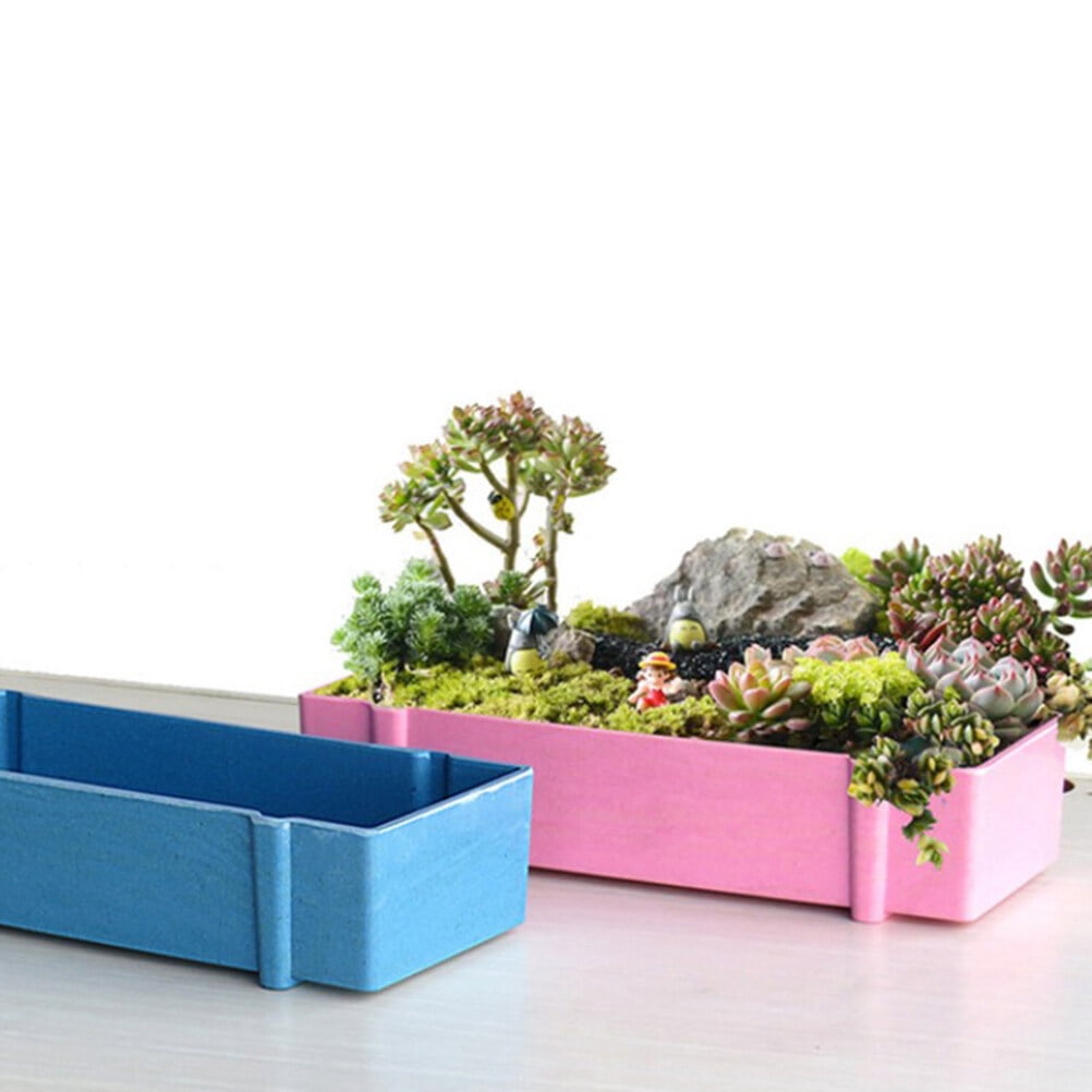 Long Succulent Planter, 22 cm – Pink