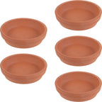 Terracotta Plant Saucers, 8 cm – Pack of 5