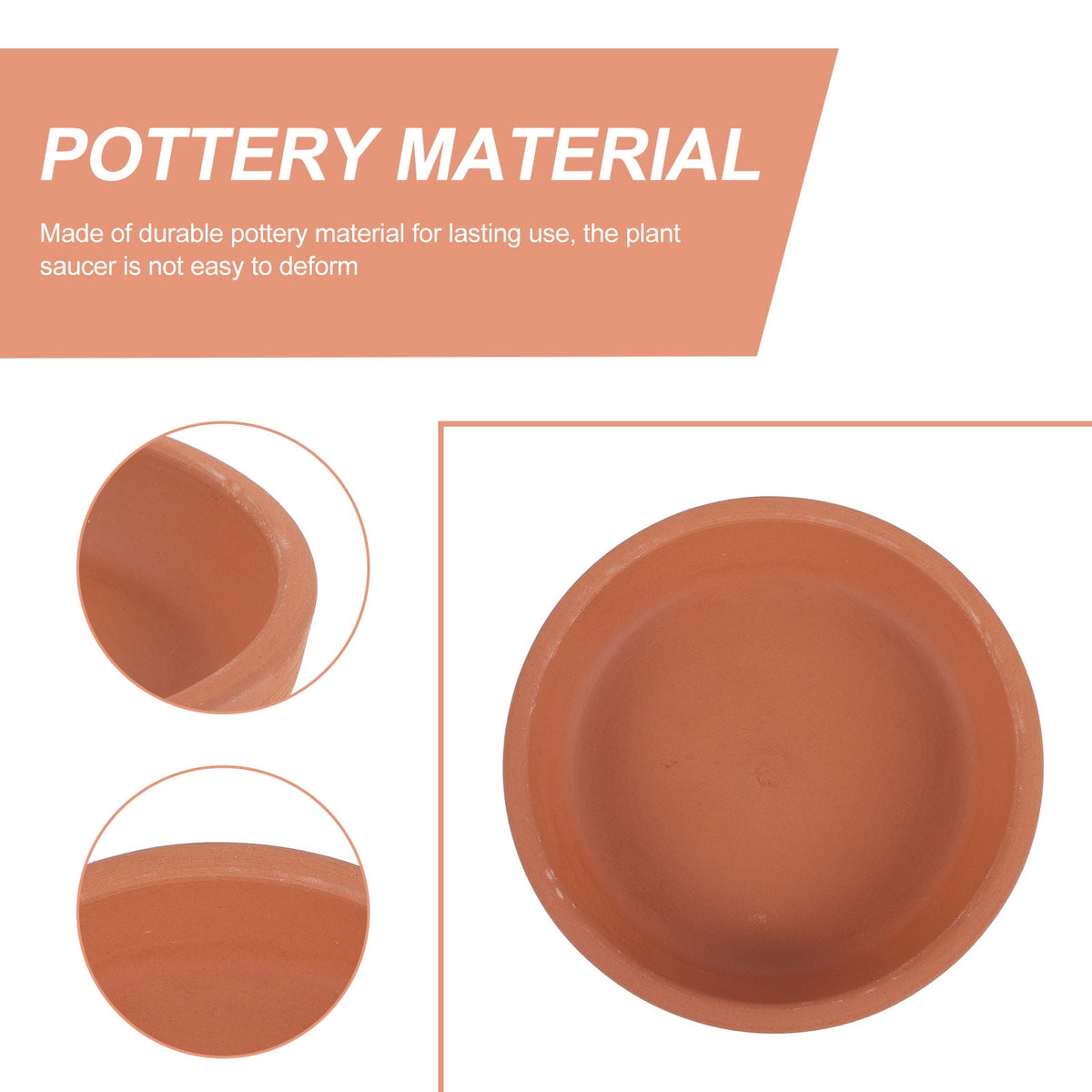 Terracotta Plant Saucers, 8 cm – Pack of 5