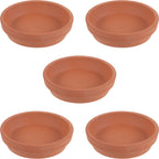 Terracotta Plant Saucers, 8 cm – Pack of 5