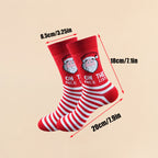 Christmas Novelty Printed Socks, Santa, Reindeer & Snowman – 6 Pairs