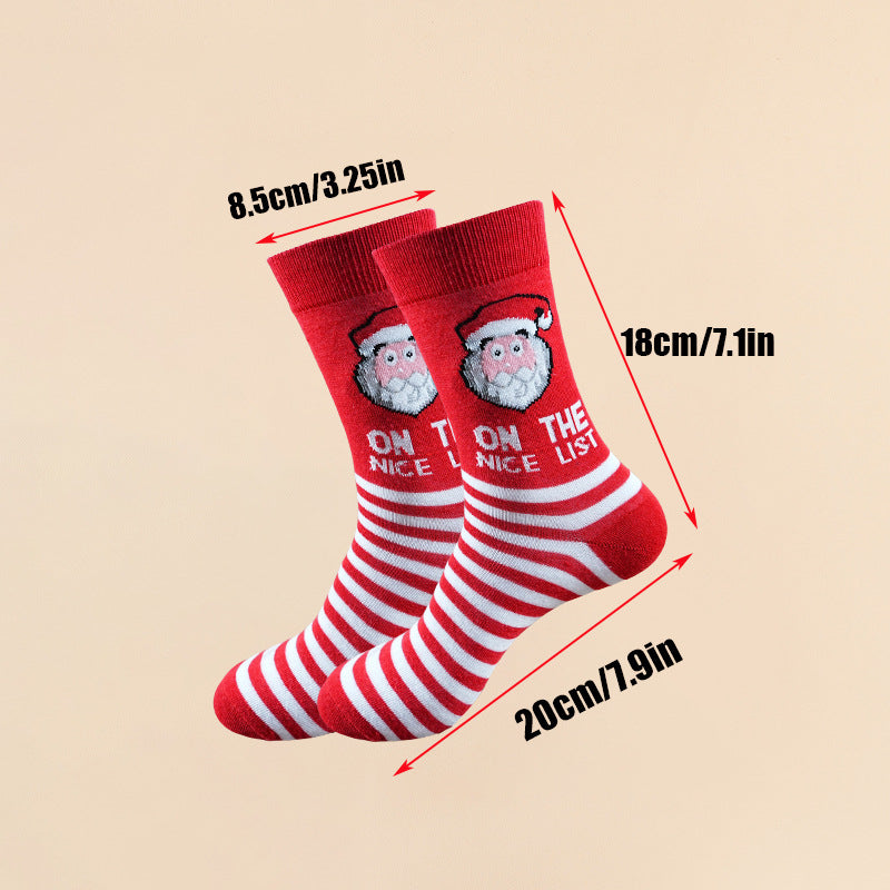 Christmas Novelty Printed Socks, Santa, Reindeer & Snowman – 6 Pairs