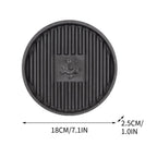 10 Inch Plant Saucer Tray,Decorative Flower Pot Drip Tray, Non-Slip Water Catch Basin for Indoor/Outdoor Potted Plants - Leak Proof Plant Mat for Furniture Protection Black