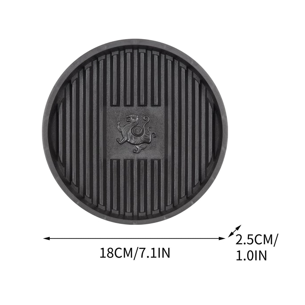 10 Inch Plant Saucer Tray,Decorative Flower Pot Drip Tray, Non-Slip Water Catch Basin for Indoor/Outdoor Potted Plants - Leak Proof Plant Mat for Furniture Protection Gray