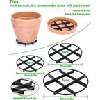 Pot Feet and Saucer Risers, 3 Sizes – Pack of 21