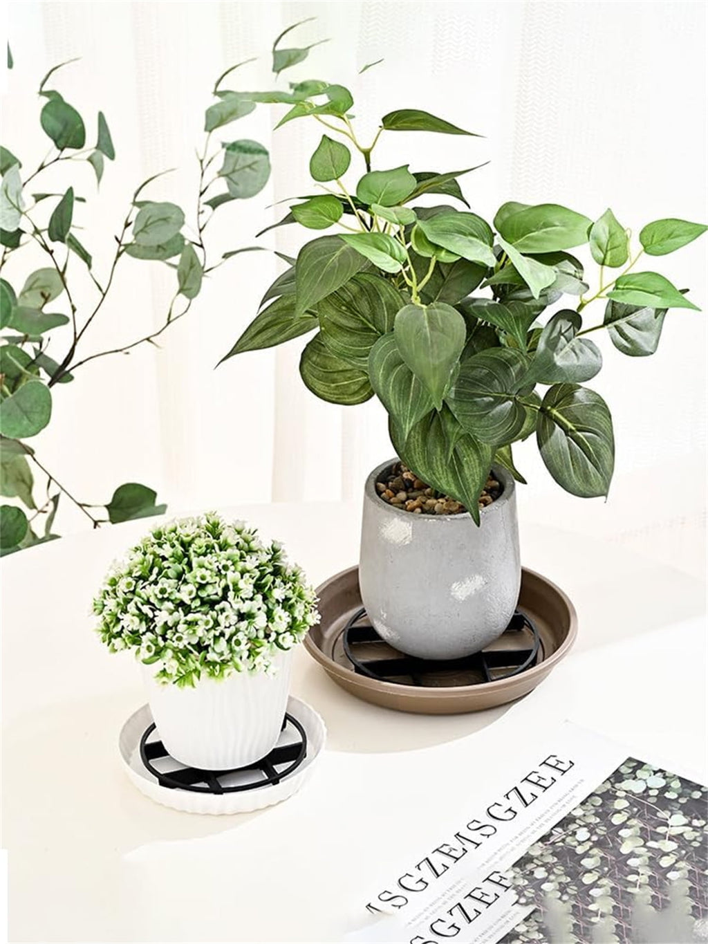 Pot Feet and Saucer Risers, 3 Sizes – Pack of 21