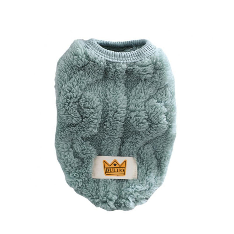 Knitted Cat & Small Dog Sweater, Green – M
