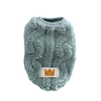Knitted Cat & Small Dog Sweater, Green – L