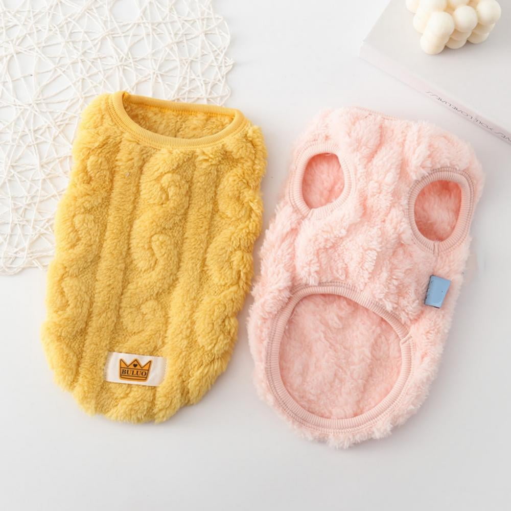 Knitted Cat & Small Dog Sweater, Pink – XS