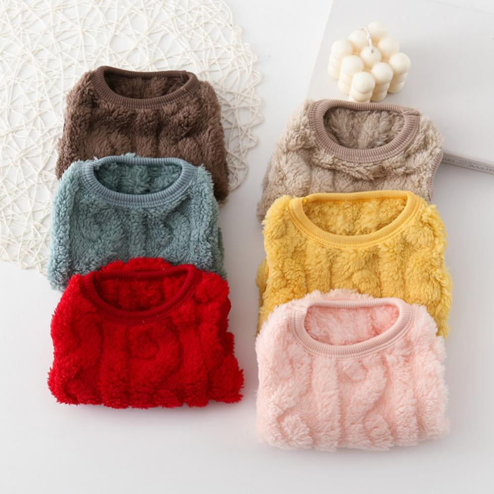 Knitted Cat & Small Dog Sweater, Pink – M