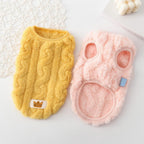 Knitted Cat & Small Dog Sweater, Pink – XL