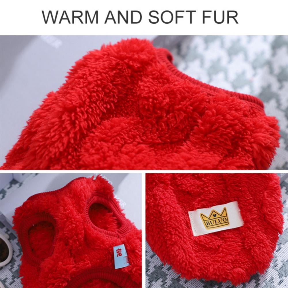 Knitted Cat & Small Dog Sweater, Red – S