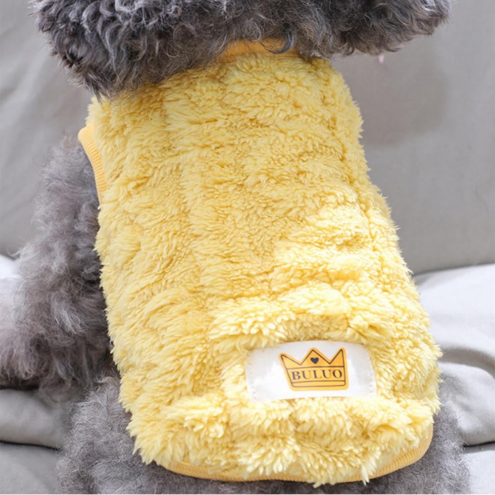 Knitted Cat & Small Dog Sweater, Yellow – M