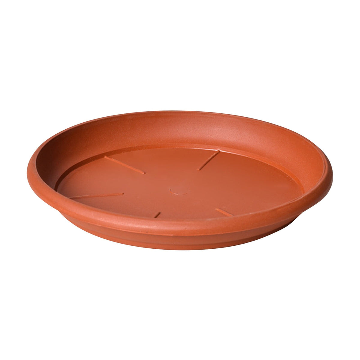 Heavy-Duty Plastic Plant Saucers, 13.5 cm – Pack of 6, Brown