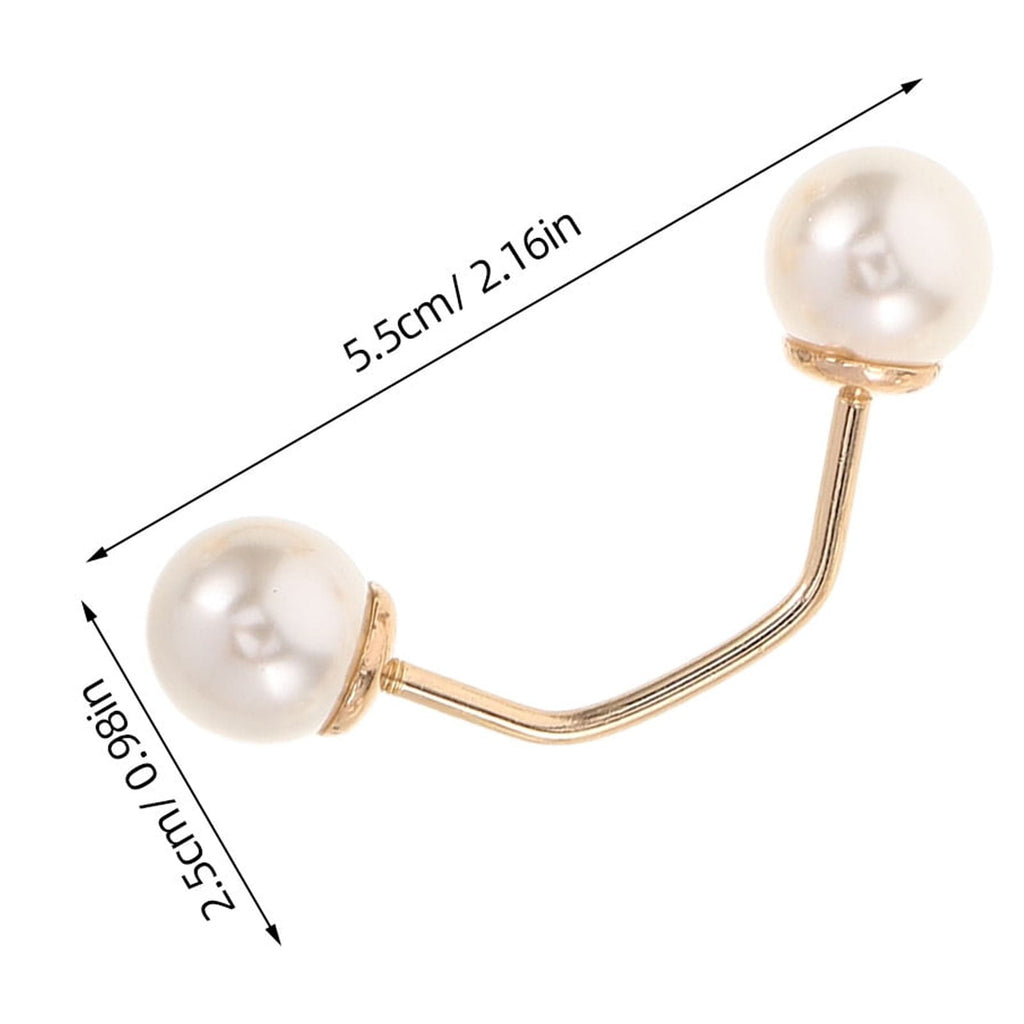 Faux Pearl No-Sew Brooch Pins – Set of 5