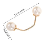 Faux Pearl No-Sew Brooch Pins – Set of 5