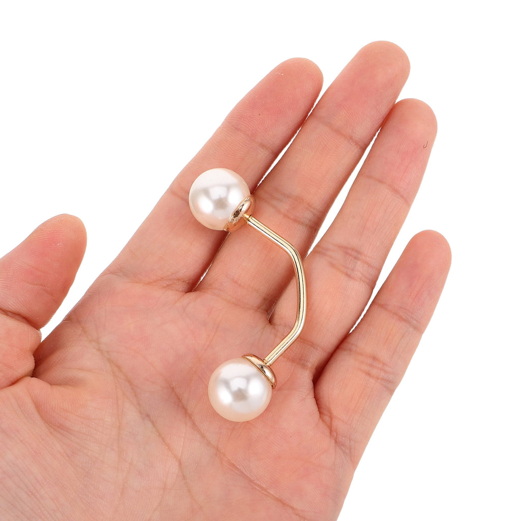 Faux Pearl No-Sew Brooch Pins – Set of 5