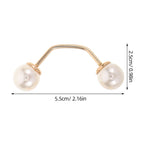Faux Pearl No-Sew Brooch Pins – Set of 5