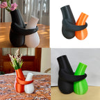 3D-Printed Hugging Vases, Decorative Desk Vase Pair – Style A