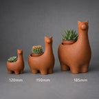 Marble-Look Alpaca Succulent Planter, 12 cm