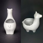 Marble-Look Alpaca Succulent Planter, 12 cm