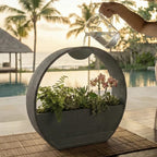 3D-Printed Stone-Look Self-Watering Planter, 25 cm