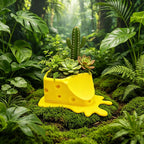 3D-Printed Cheese Trap Succulent Pot – Yellow