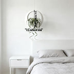 3D-Printed Round Hanging Planter – White