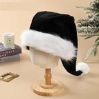 Long High-Pile Red Santa Hats – Pack of 3