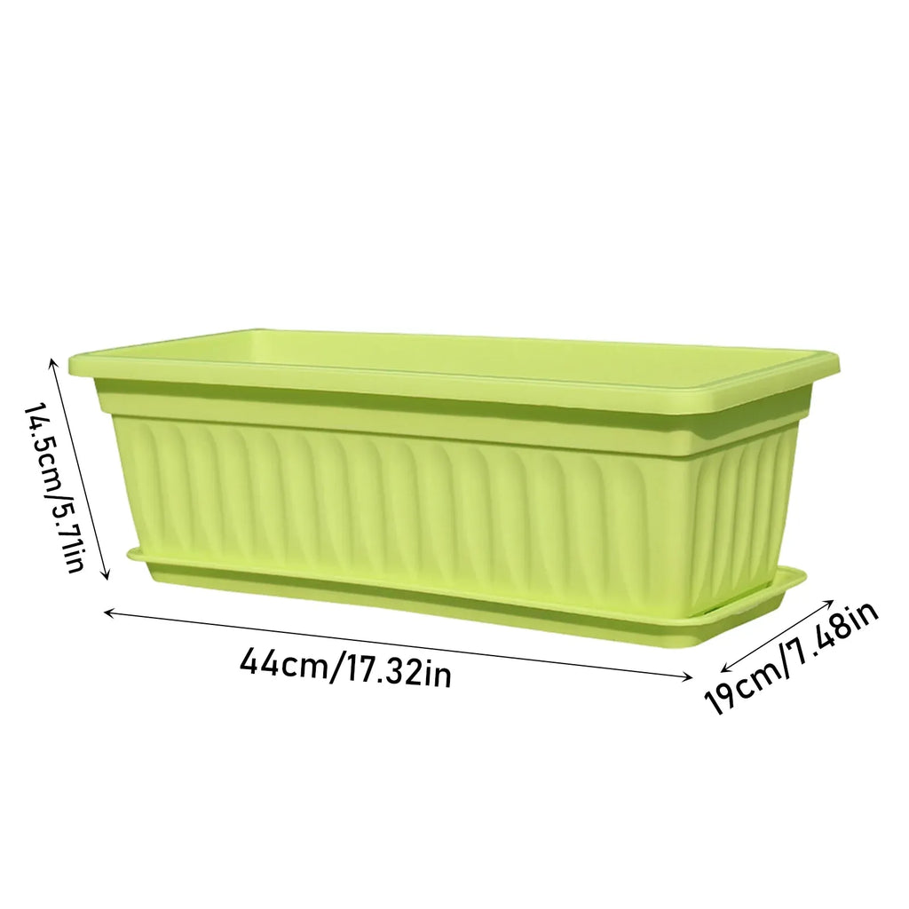 Rectangular Herb and Vegetable Planter Box with Drip Tray, 71 cm – Purple
